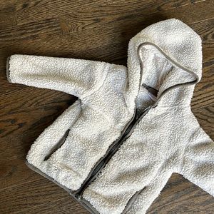 Hanna Andersson Marshmallow Fleece Zip Up Hoodie